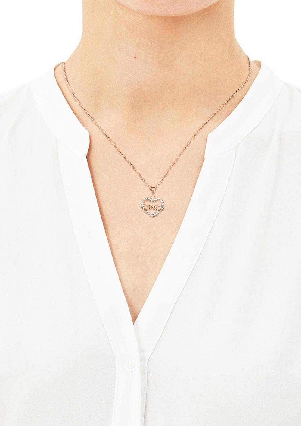 S.Oliver Silber-Halskette Herz/Infinity