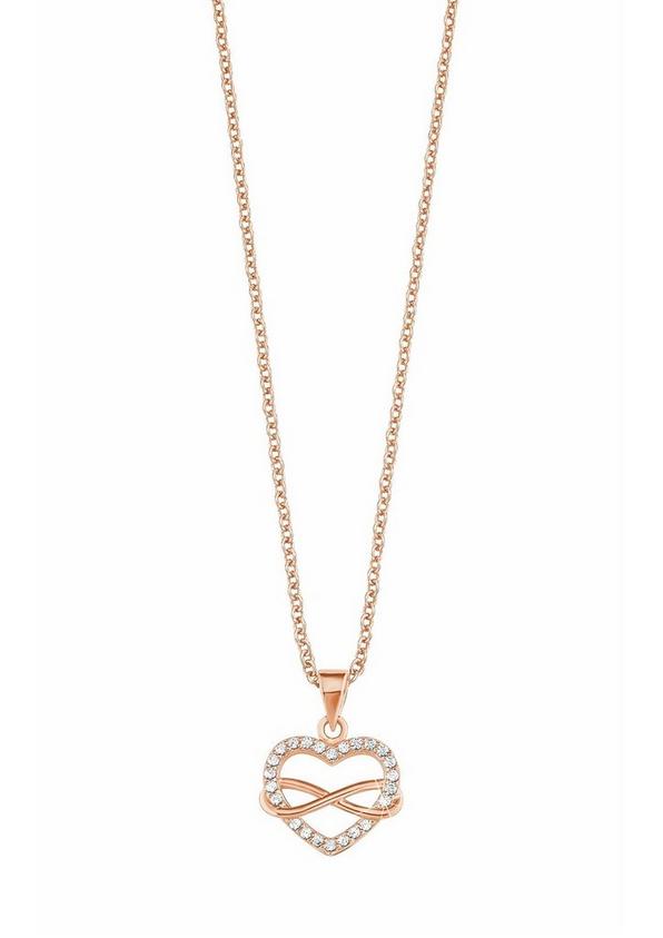 S.Oliver Silber-Halskette Herz/Infinity