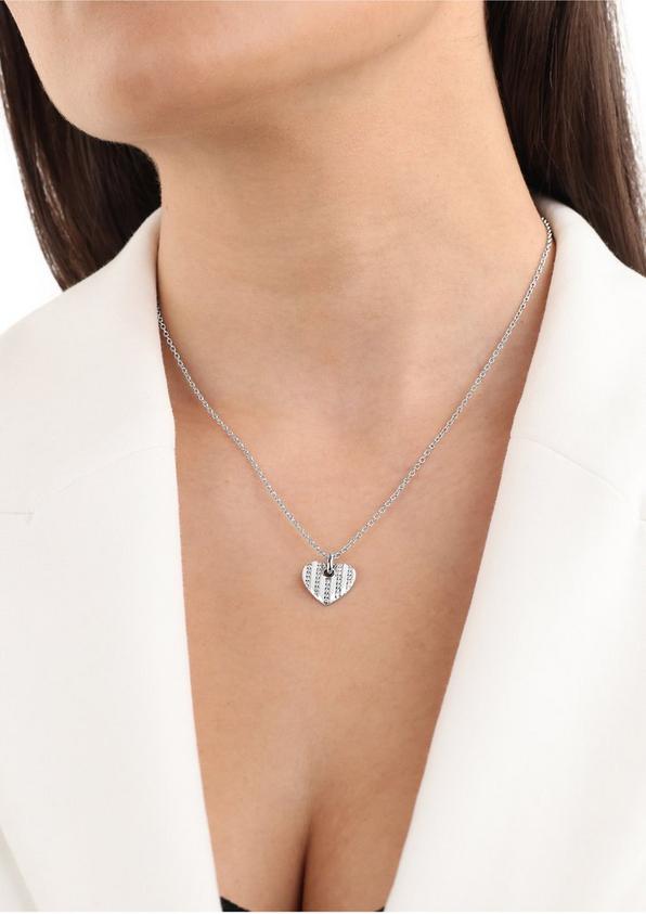 s.Oliver Silber-Halskette mit Herz-Anhänger