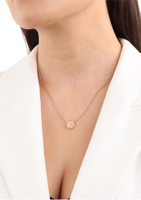 s.Oliver Silber-Halskette mit Zirkonia-Anhänger