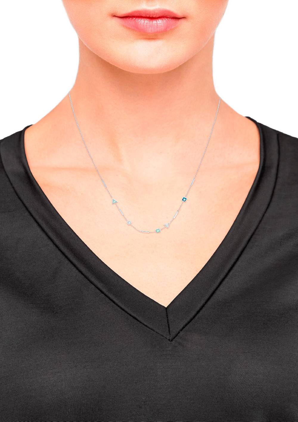 S.Oliver Silber-Halskette Zirkonia