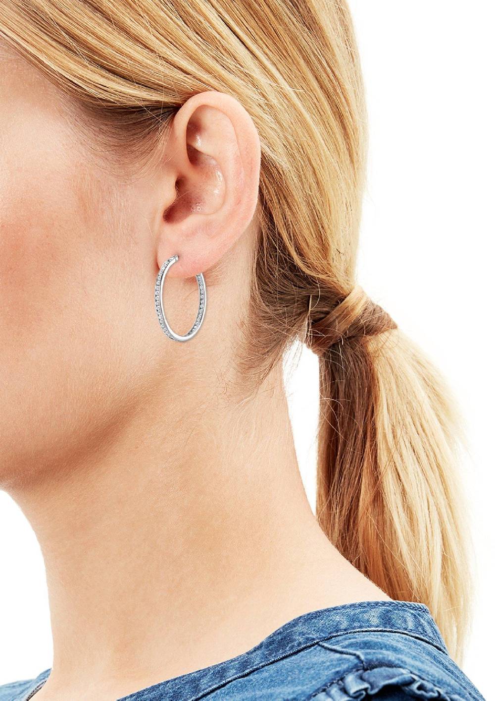 S.Oliver Silber-Ohrschmuck Mit Zirkonia