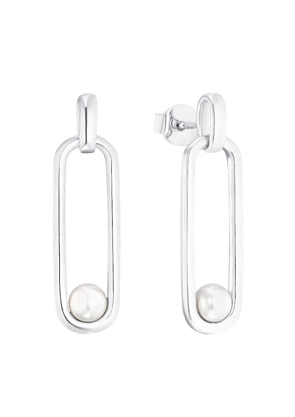 S.Oliver Silber-Ohrstecker Muschelkernperle