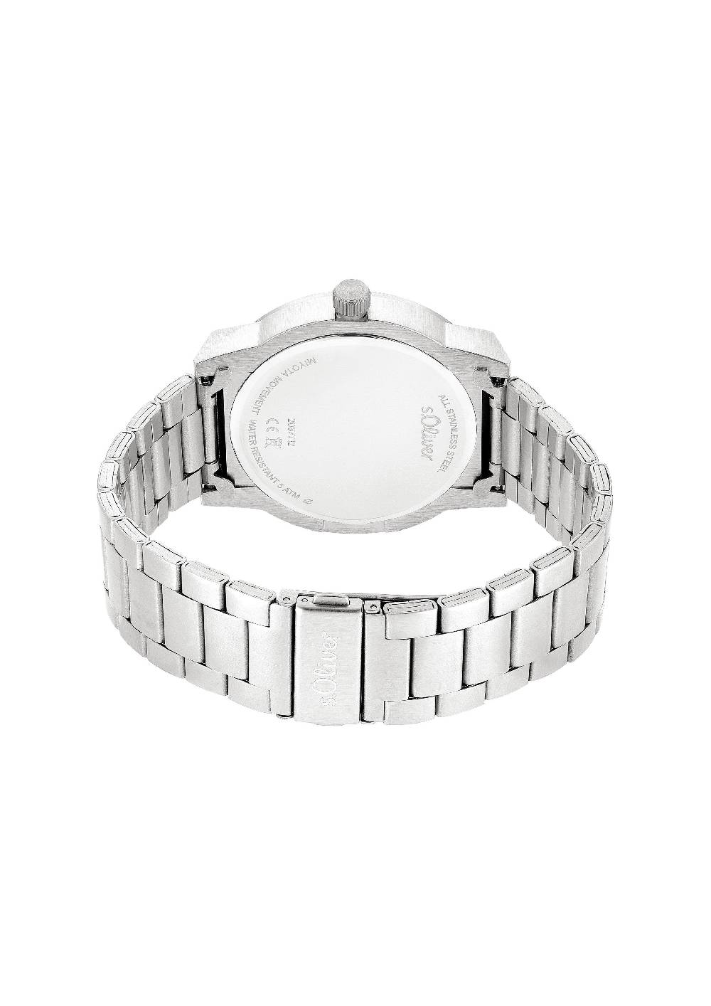 S.Oliver Silberne Armbanduhr Mit Metallband