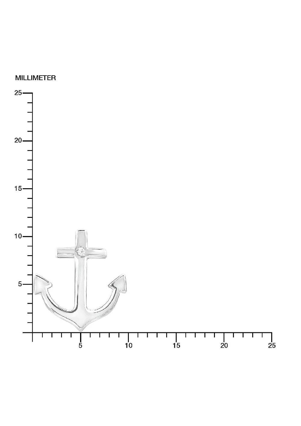 S.Oliver Silberne Ohrstecker Anker Mit Zirkonia