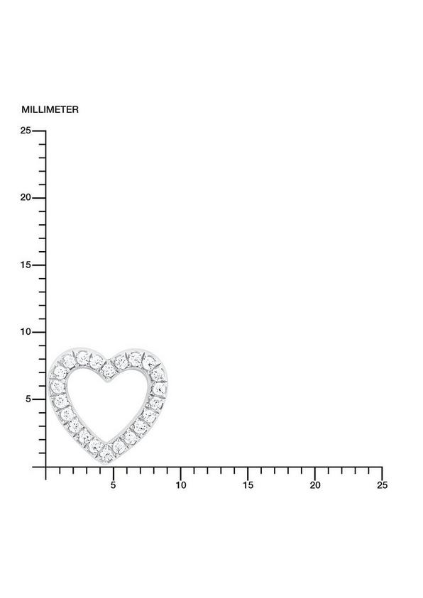 s.Oliver Silberne Ohrstecker Herz mit Zirkonia