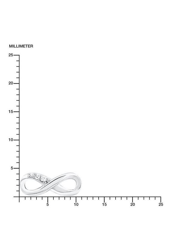 s.Oliver Silberne Ohrstecker Infinity mit Zirkonia