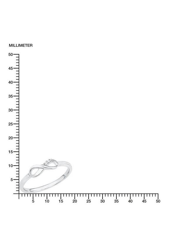 s.Oliver Silberner Ring Infinity mit Zirkonia