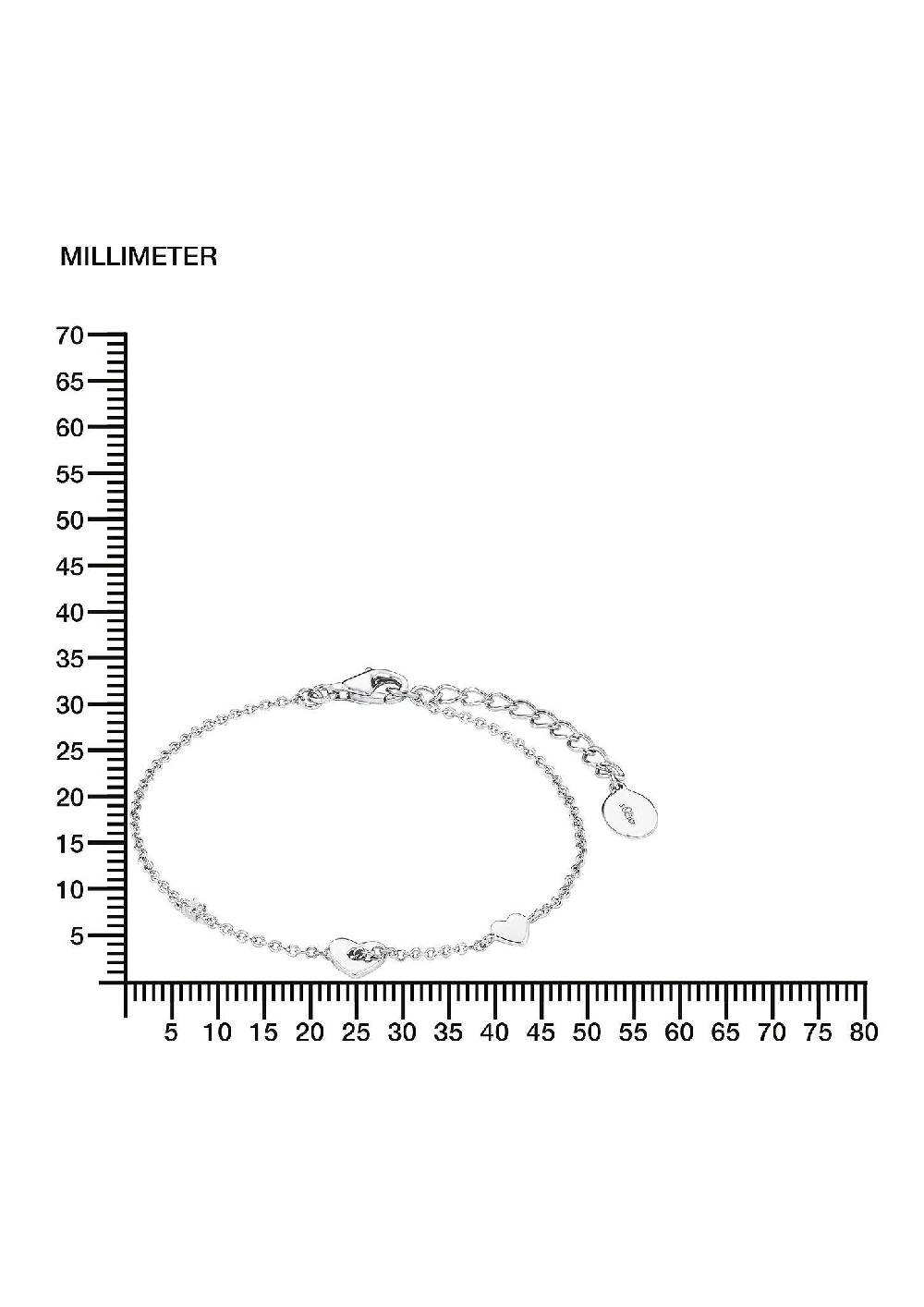 S.Oliver Silbernes Armband Herz Mit Zirkonia