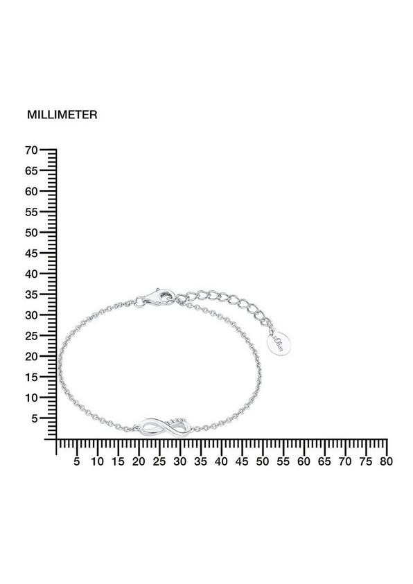 s.Oliver Silbernes Armband mit Infinity-Motiv