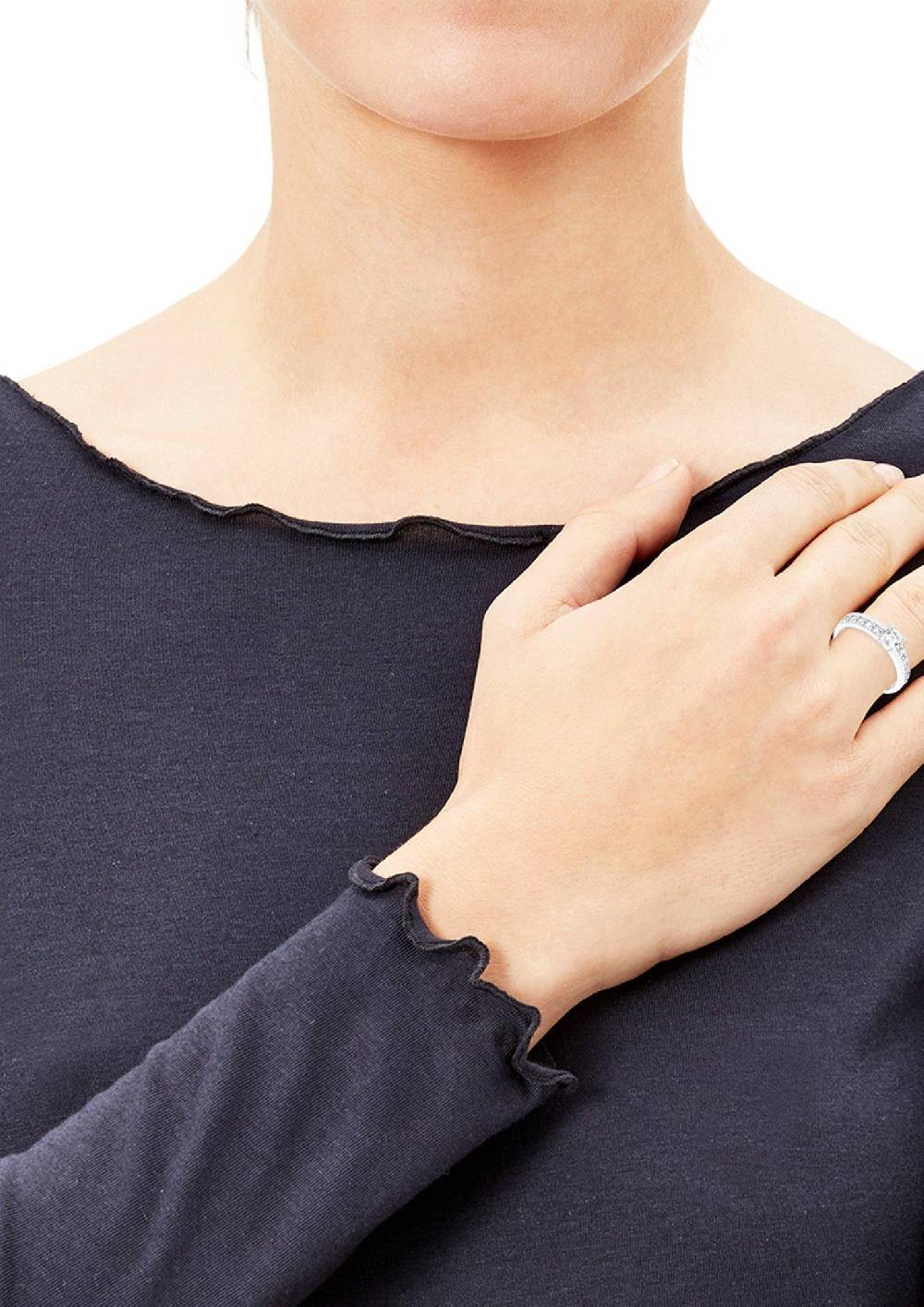 S.Oliver Silberring Mit Zirkonia