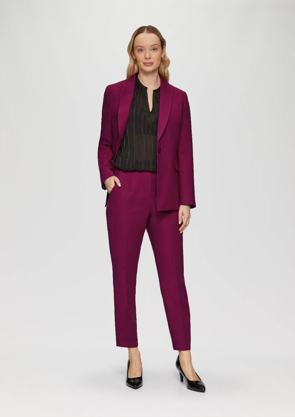 S.Oliver Slim: Cigarette Pants In Ankle-Länge