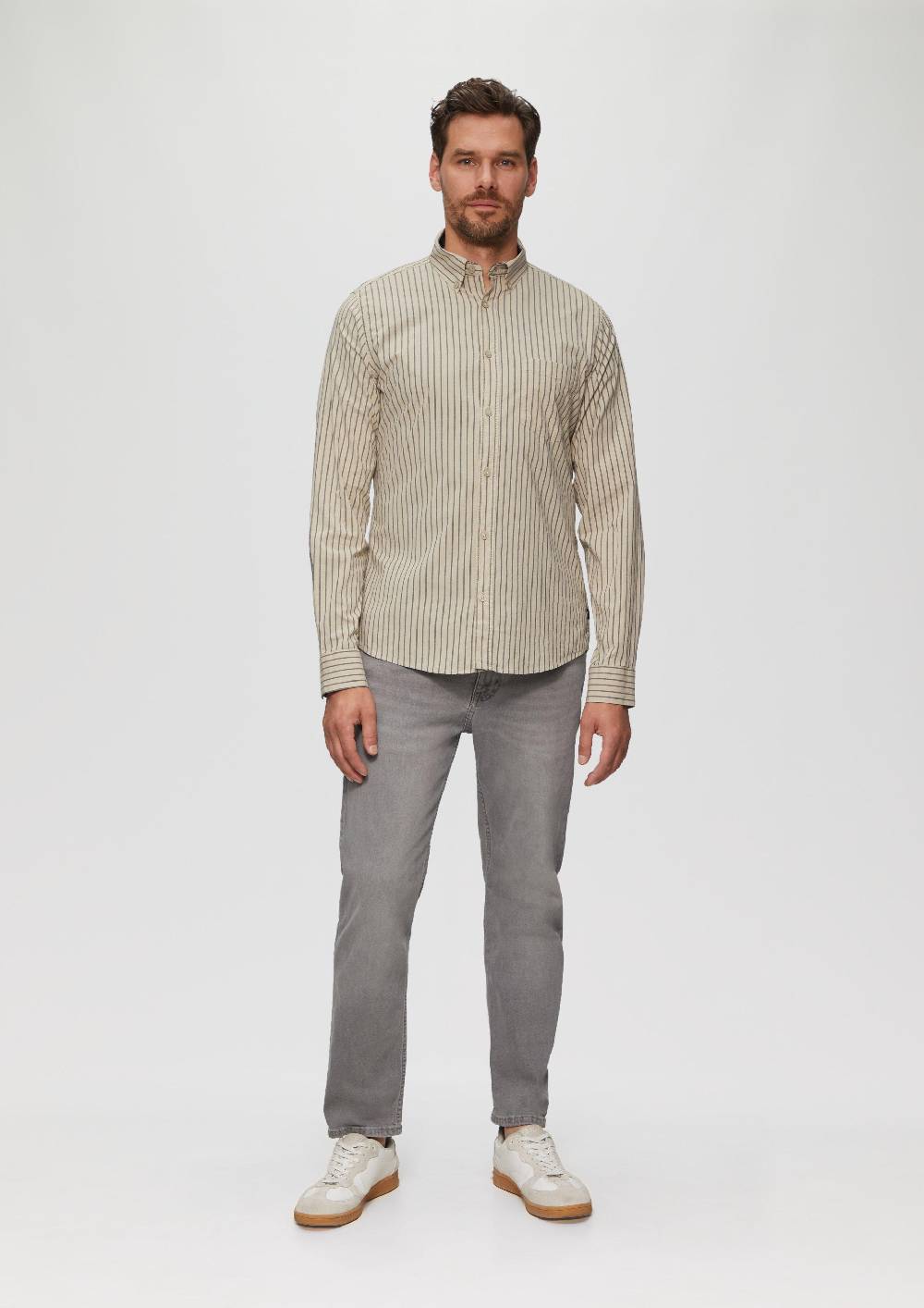 S.Oliver Slim Fit: Hemd Aus Baumwollstretch