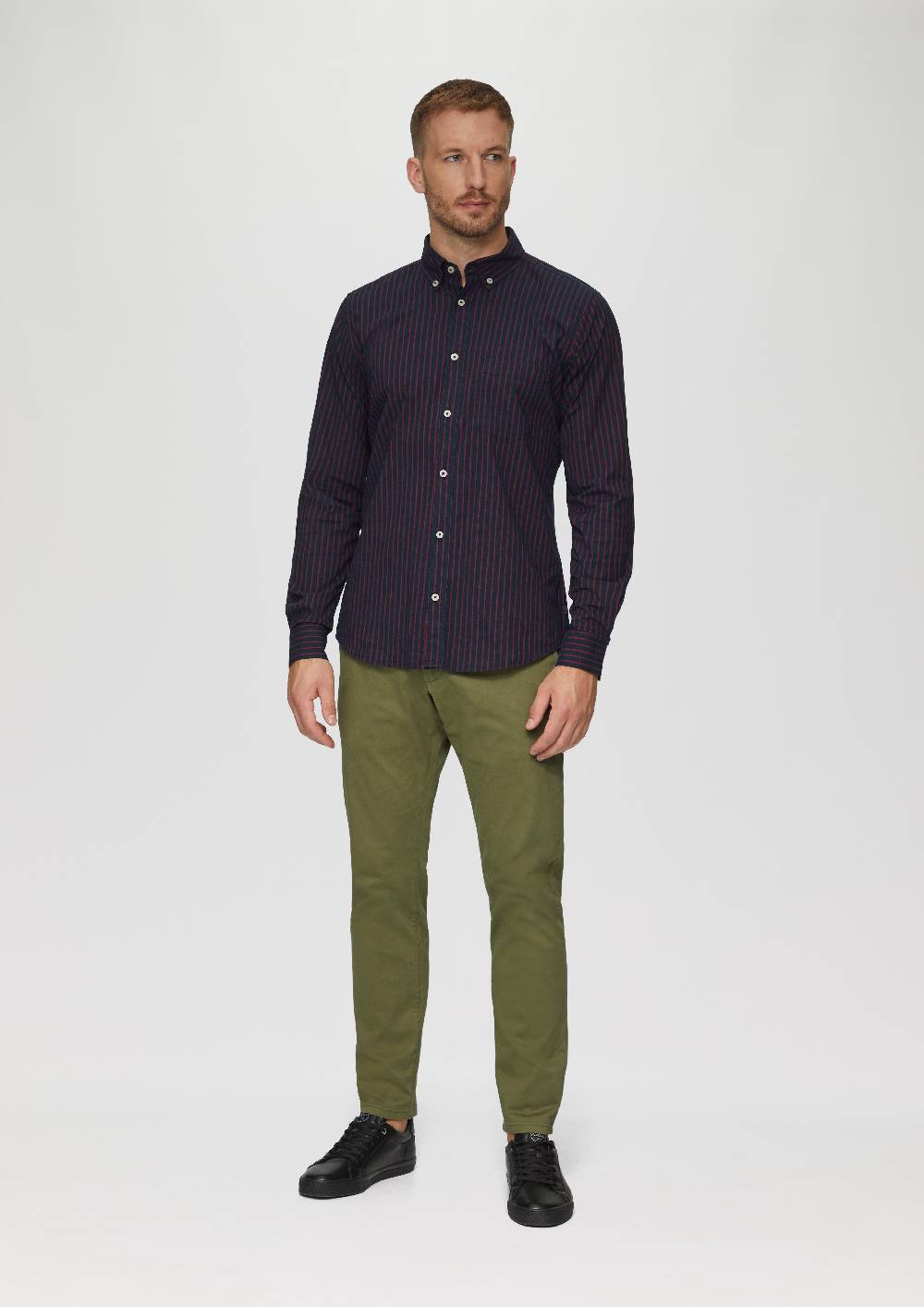 S.Oliver Slim Fit: Hemd Aus Baumwollstretch