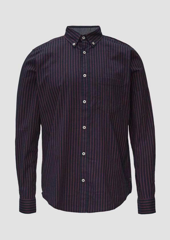 s.Oliver Slim Fit: Hemd aus Baumwollstretch
