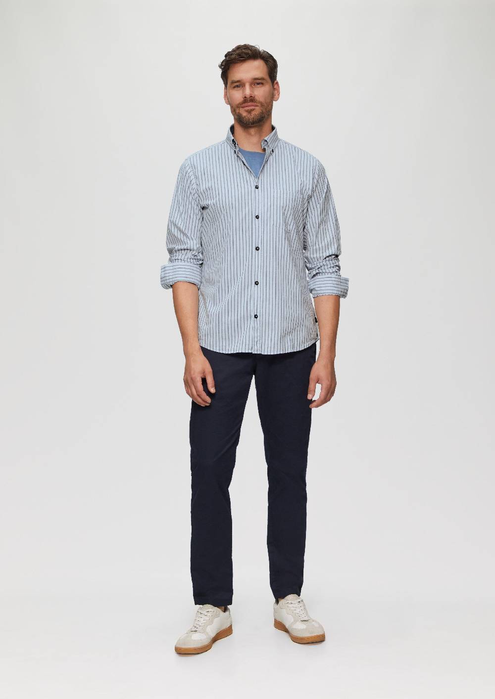 S.Oliver Slim Fit: Hemd Aus Baumwollstretch
