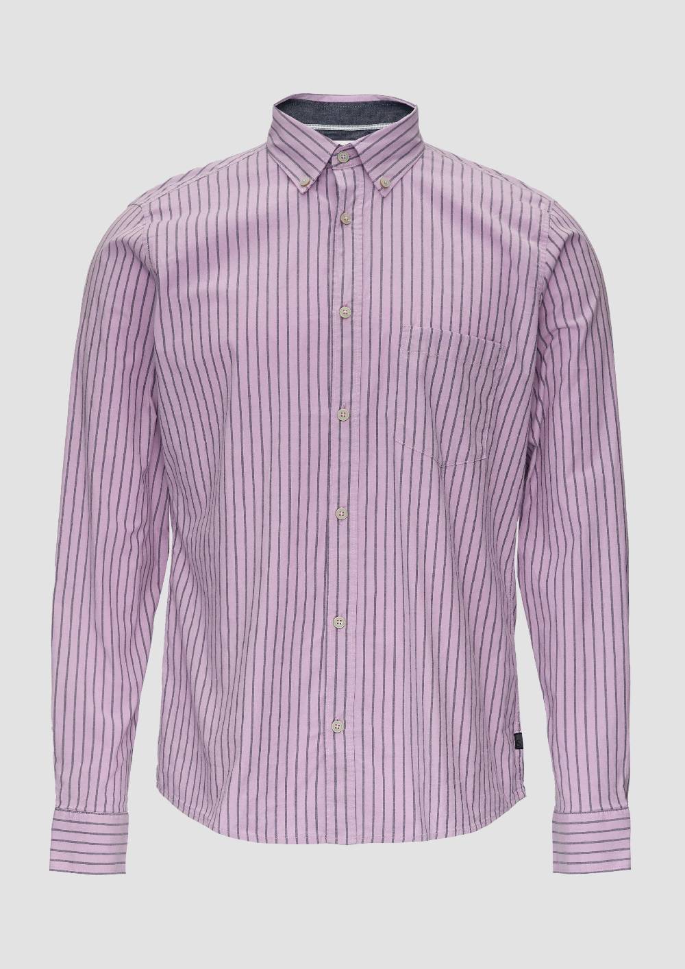 S.Oliver Slim Fit: Hemd Aus Baumwollstretch