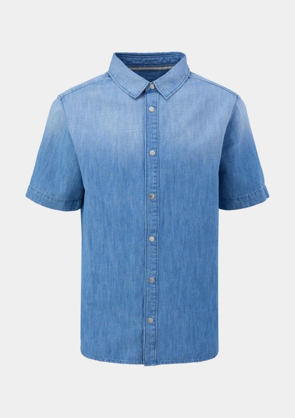 s.Oliver Slim: Hemd aus Leinenmix