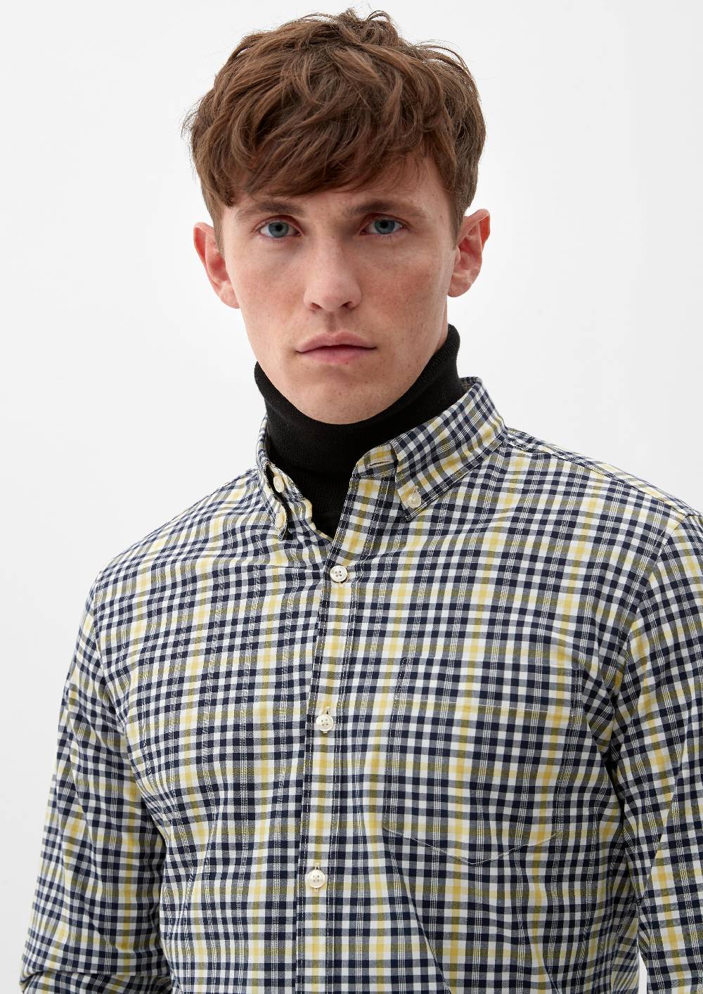 S.Oliver Slim: Hemd Mit Button-down-Kragen