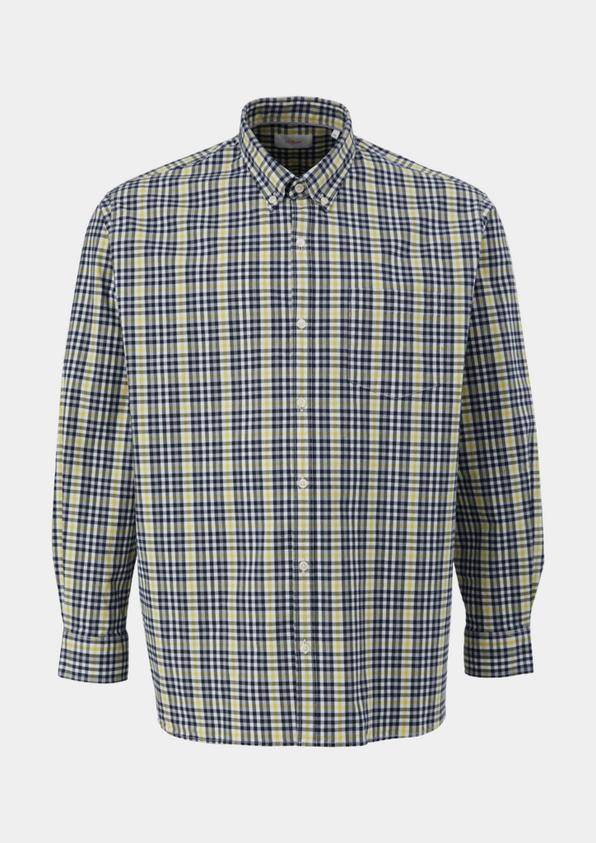 s.Oliver Slim: Hemd mit Button Down-Kragen