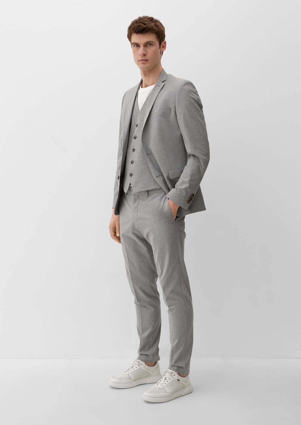 S.Oliver Slim: Hose Aus Viskosemix