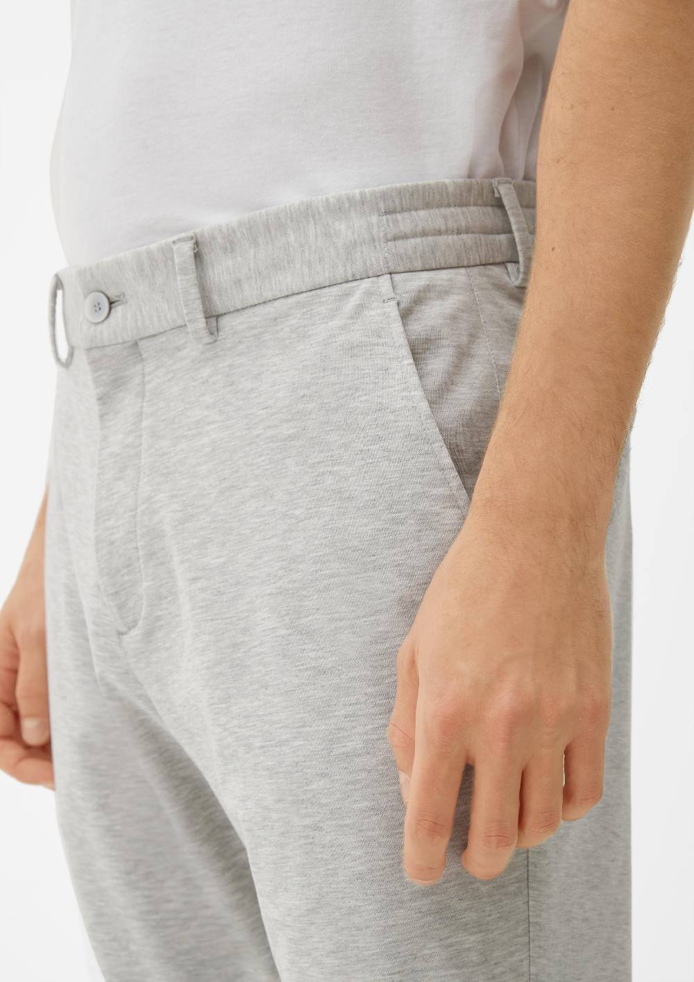 S.Oliver Slim: Joggsuit-Hose Aus Stretch-Jersey