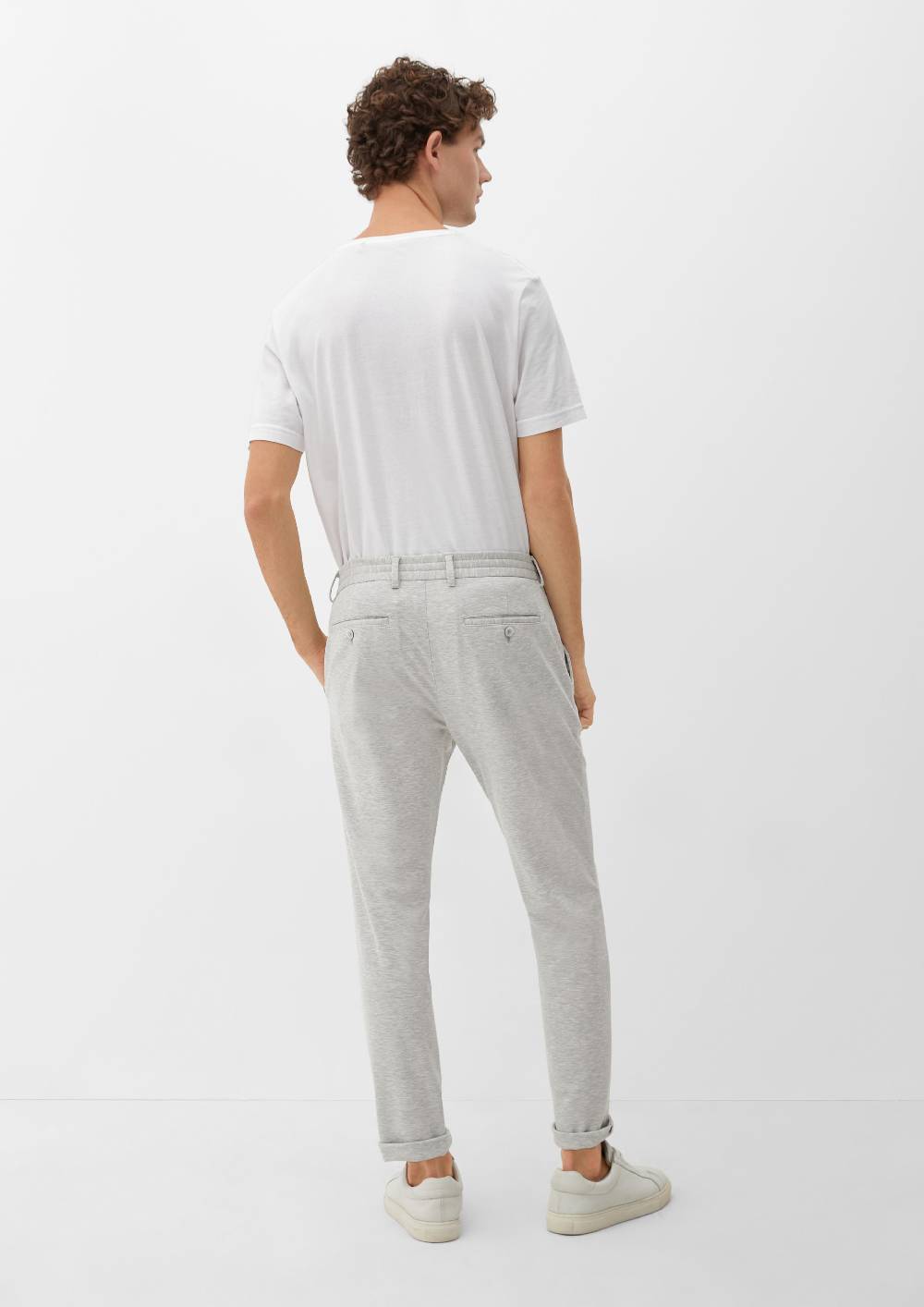 S.Oliver Slim: Joggsuit-Hose Aus Stretch-Jersey