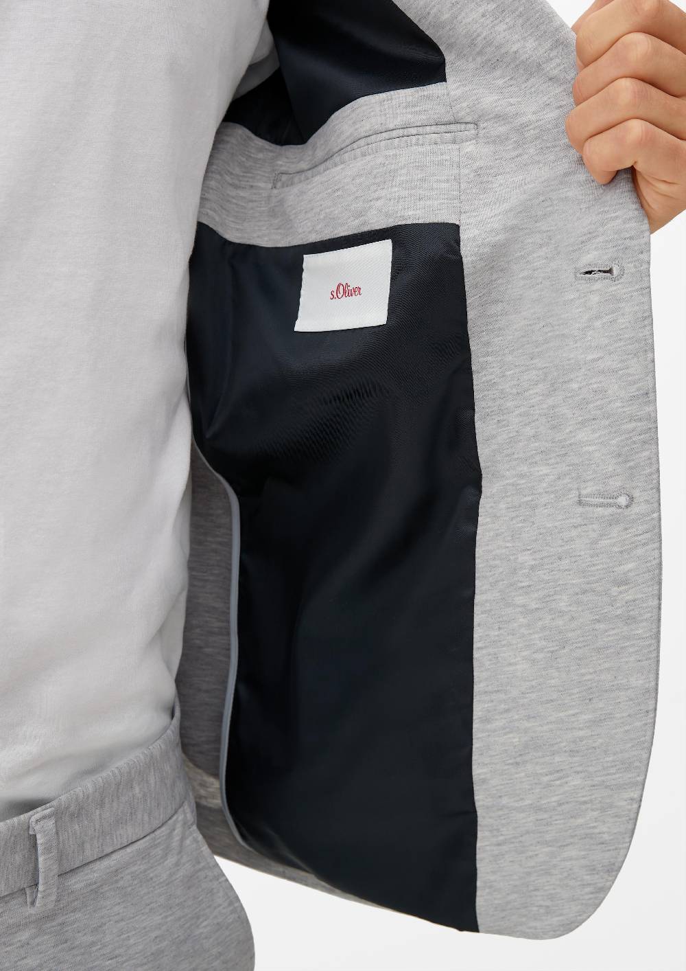 S.Oliver Slim: Joggsuit-Sakko Aus Stretch-Jersey