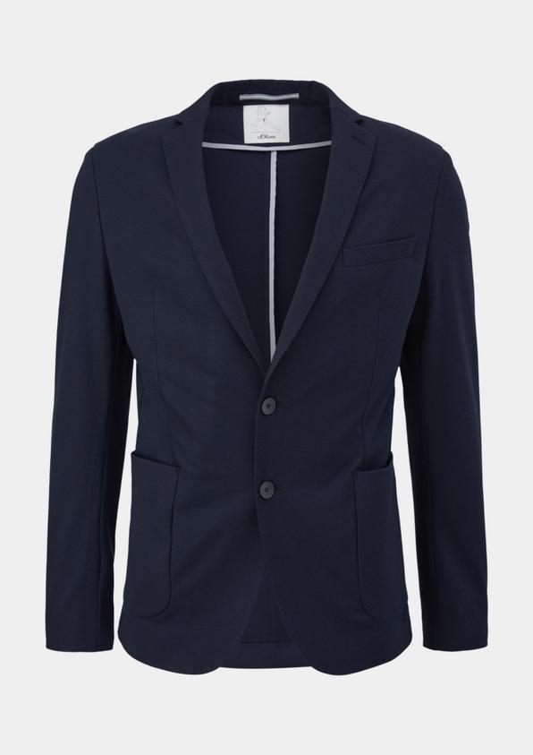 s.Oliver Slim: Joggsuit-Sakko aus Stretch-Jersey