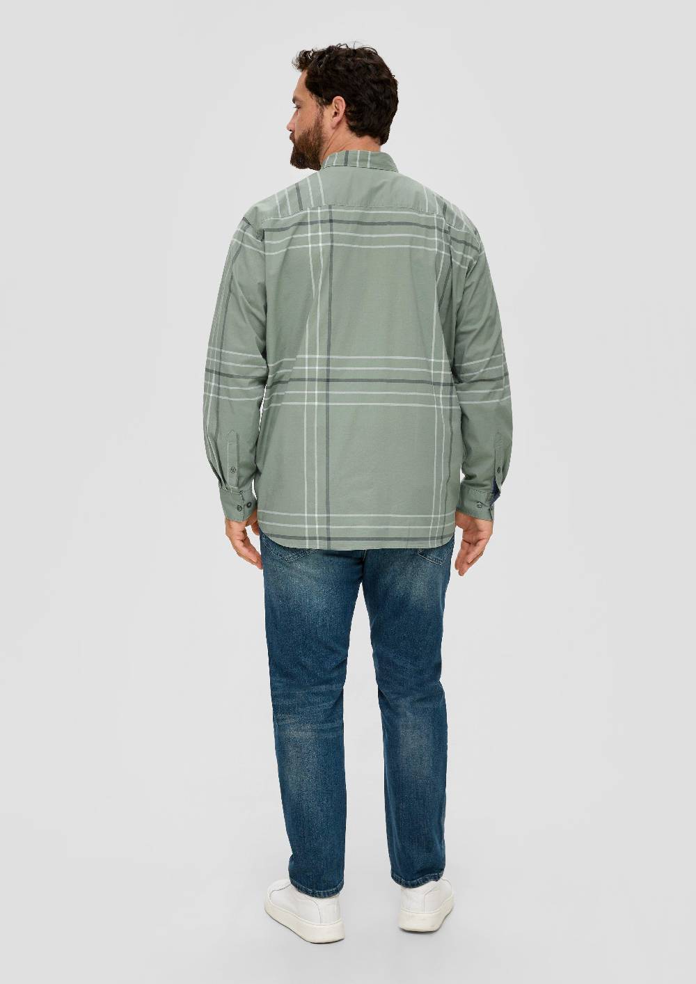 S.Oliver Slim: Karohemd Aus Baumwollstretch