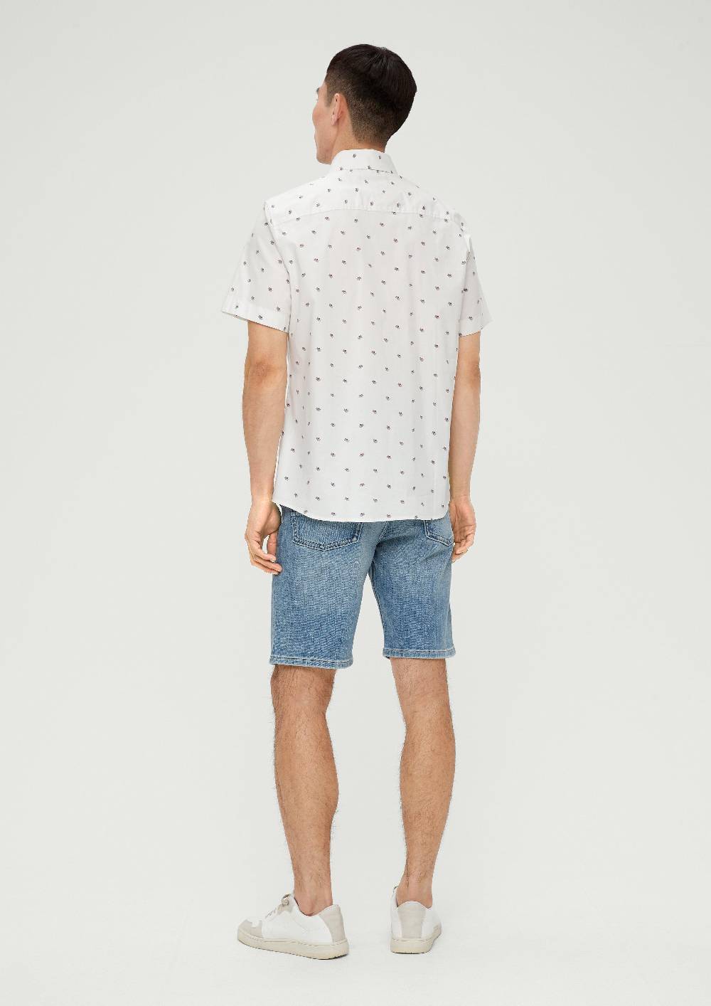 S.Oliver Slim: Kurzarmhemd Mit Alloverprint