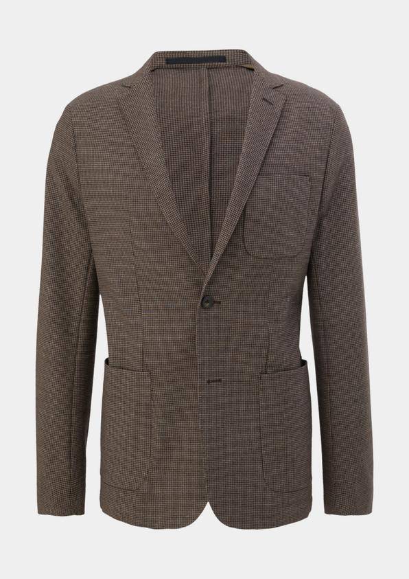 s.Oliver Slim: Sakko aus Flanell