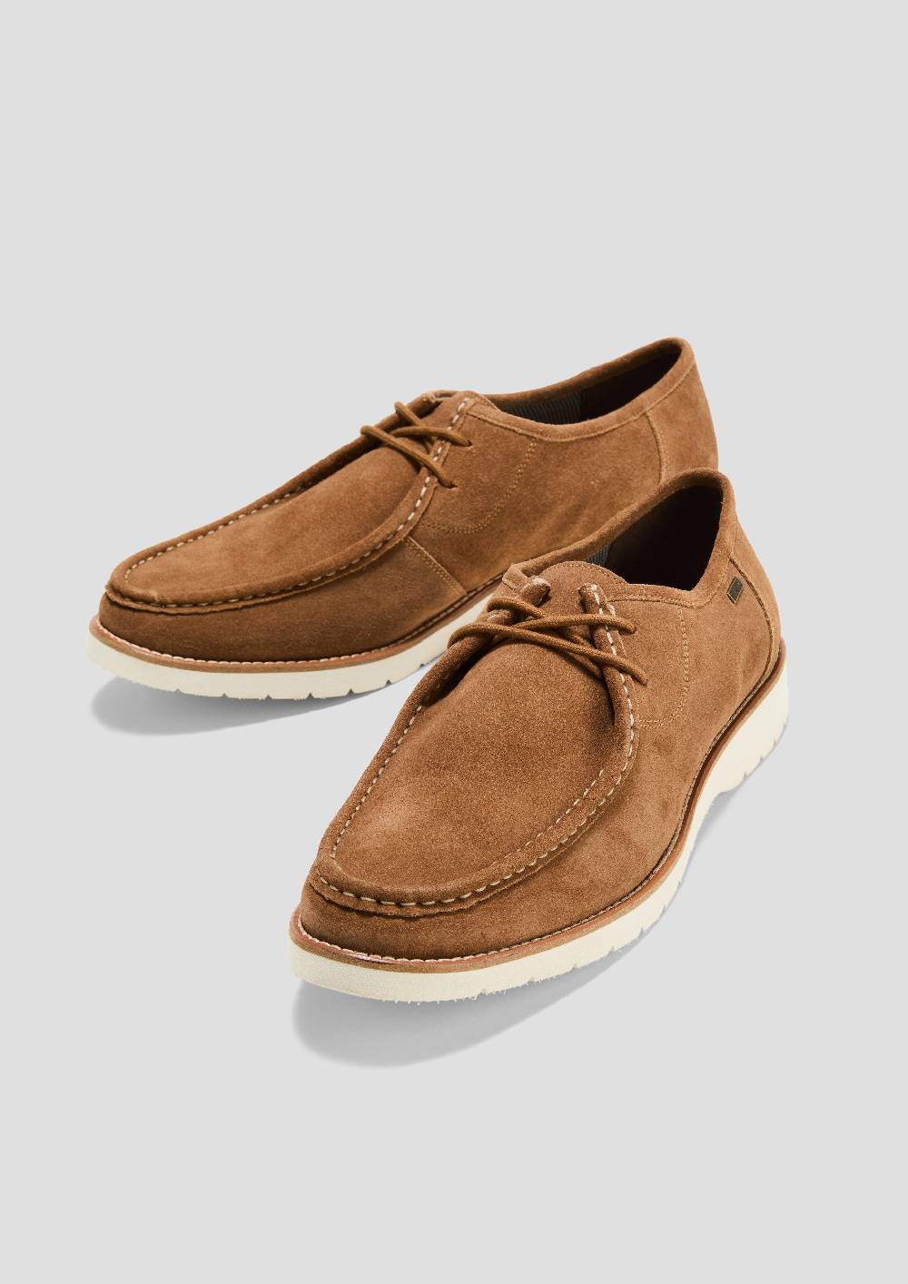 S.Oliver Slipper Aus Leder Mit Ziernähten