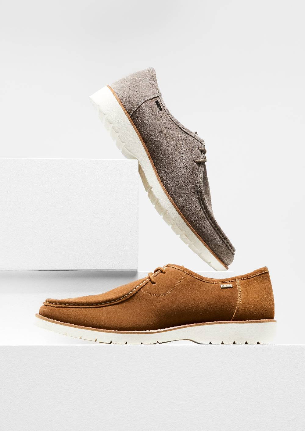 S.Oliver Slipper Aus Leder Mit Ziernähten