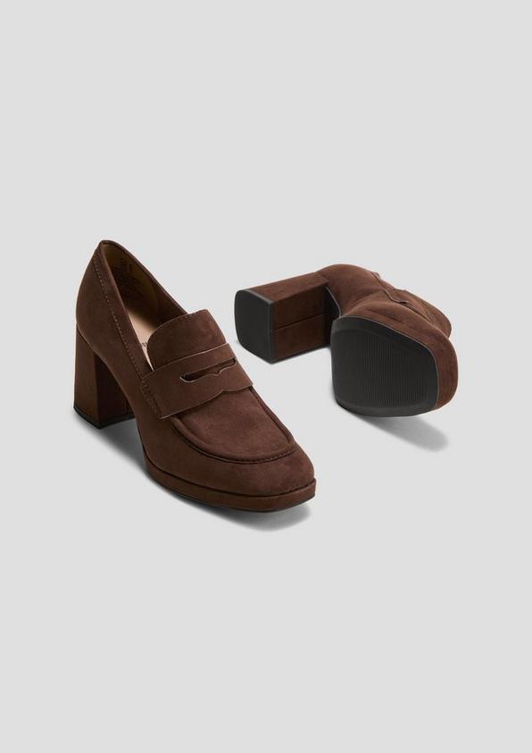 s.Oliver Slipper in Veloursleder-Optik