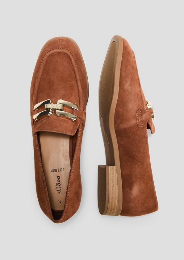 s.Oliver Slipper mit Schmuck-Detail