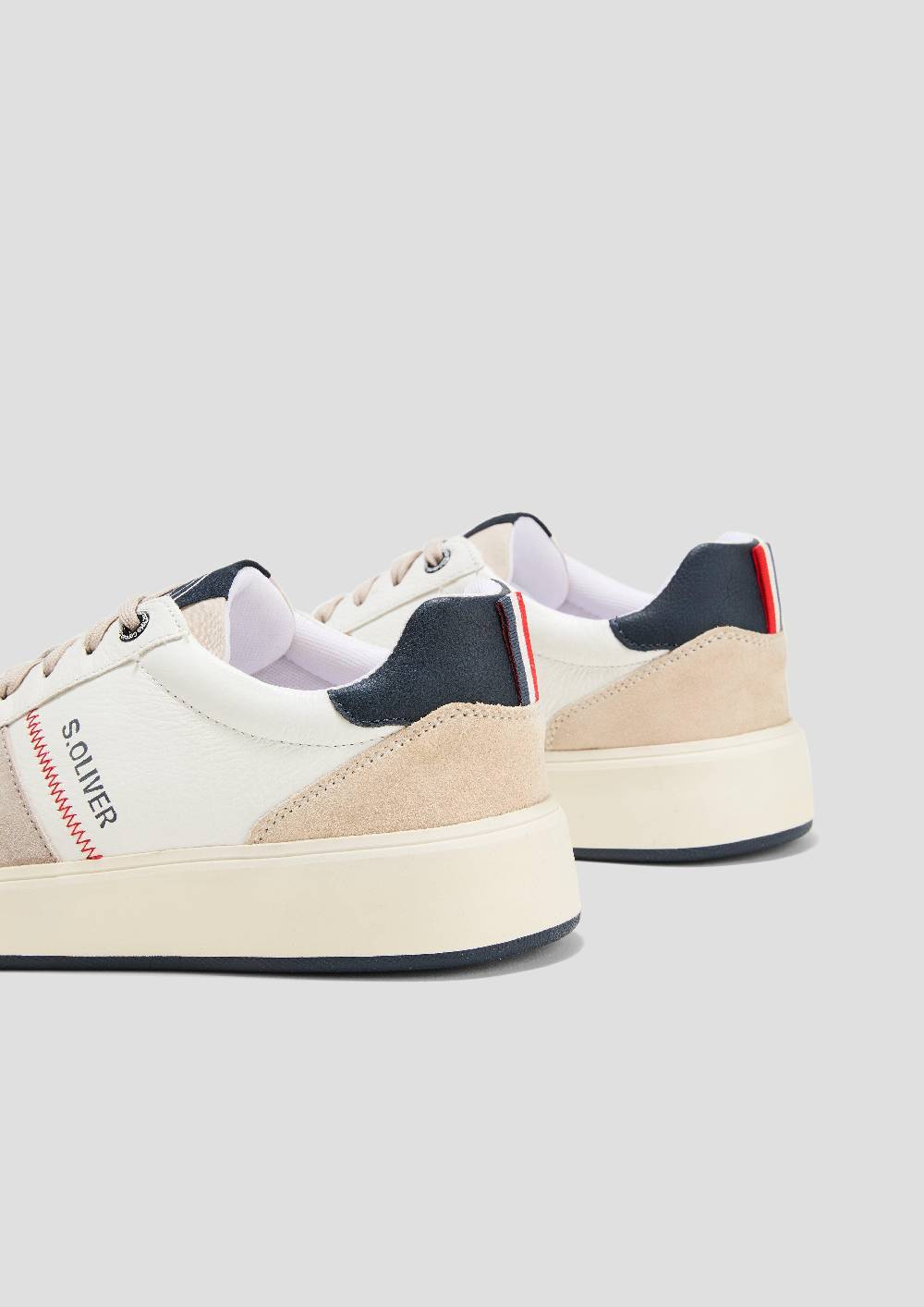 S.Oliver Sneaker Aus Leder Mit Logo-Detail