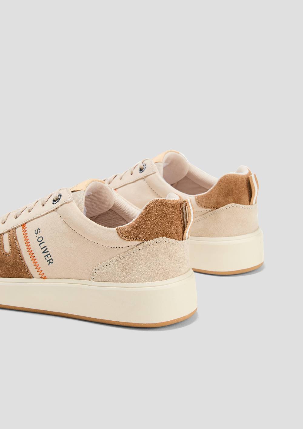 S.Oliver Sneaker Aus Leder Mit Logo-Detail