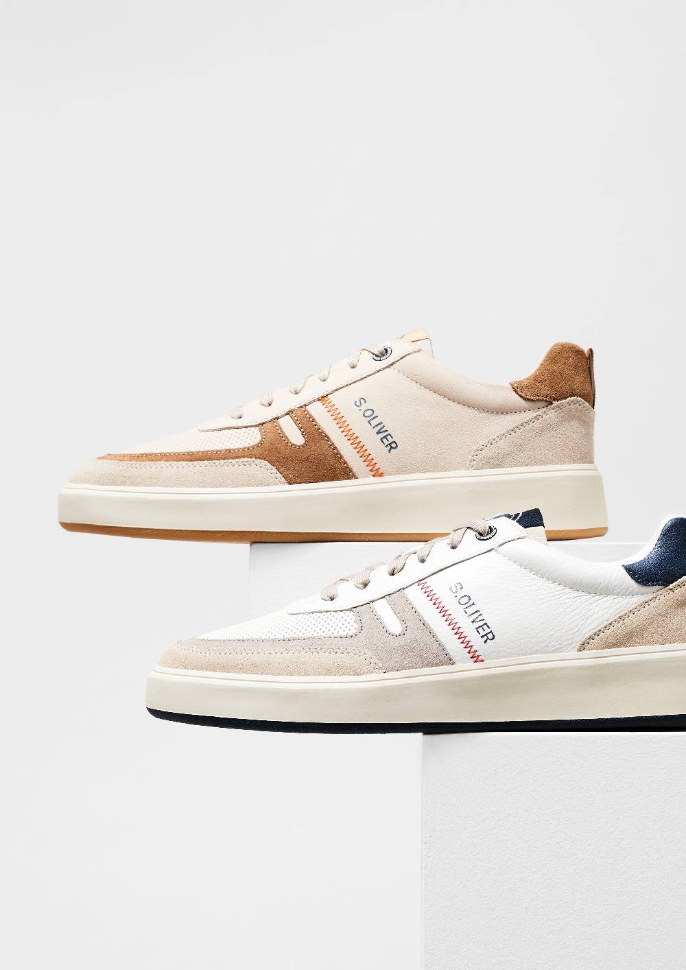 S.Oliver Sneaker Aus Leder Mit Logo-Detail