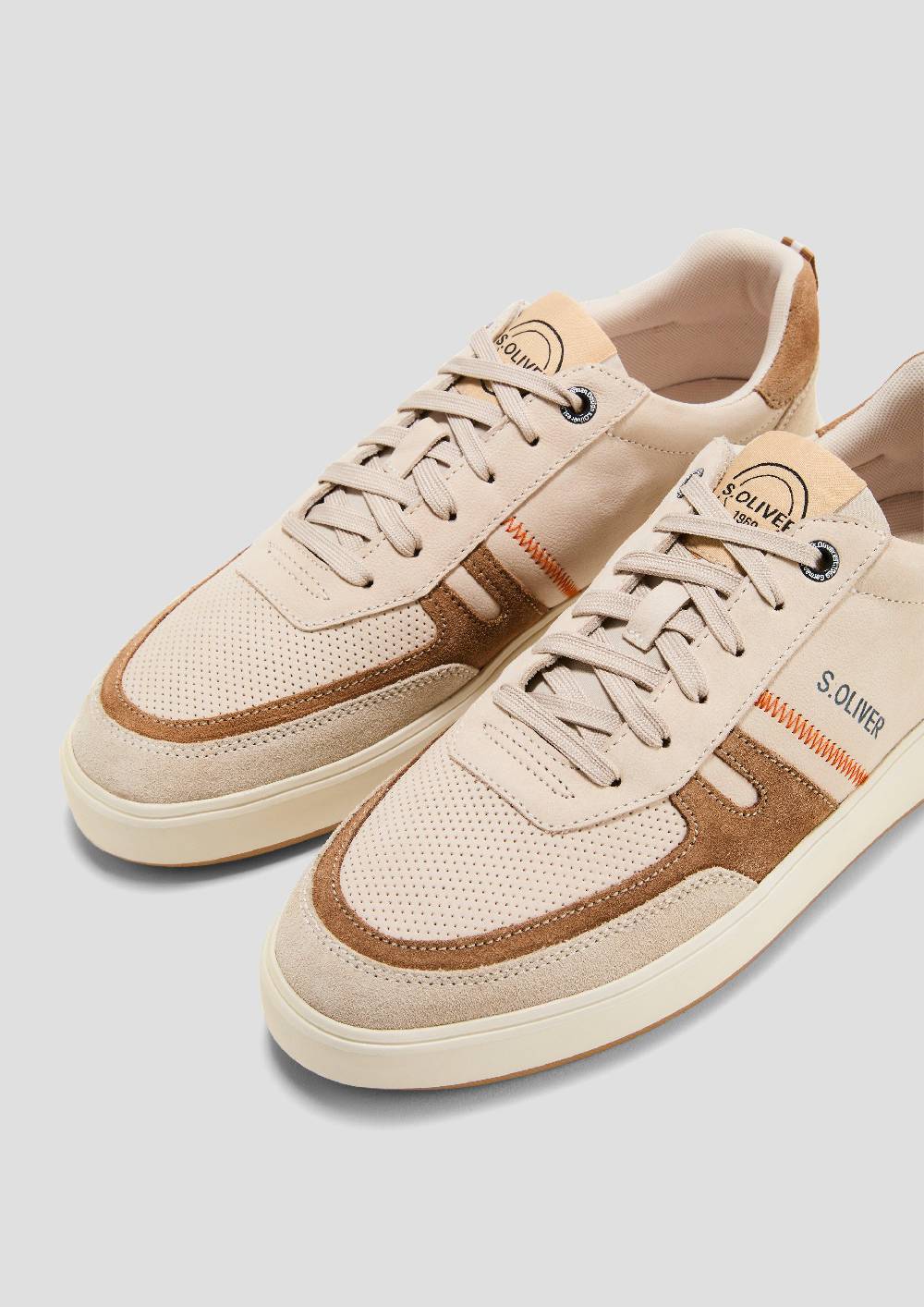 S.Oliver Sneaker Aus Leder Mit Logo-Detail