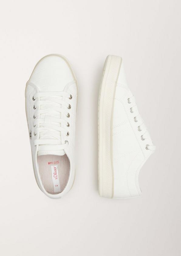 s.Oliver Sneaker in Reptilleder-Optik