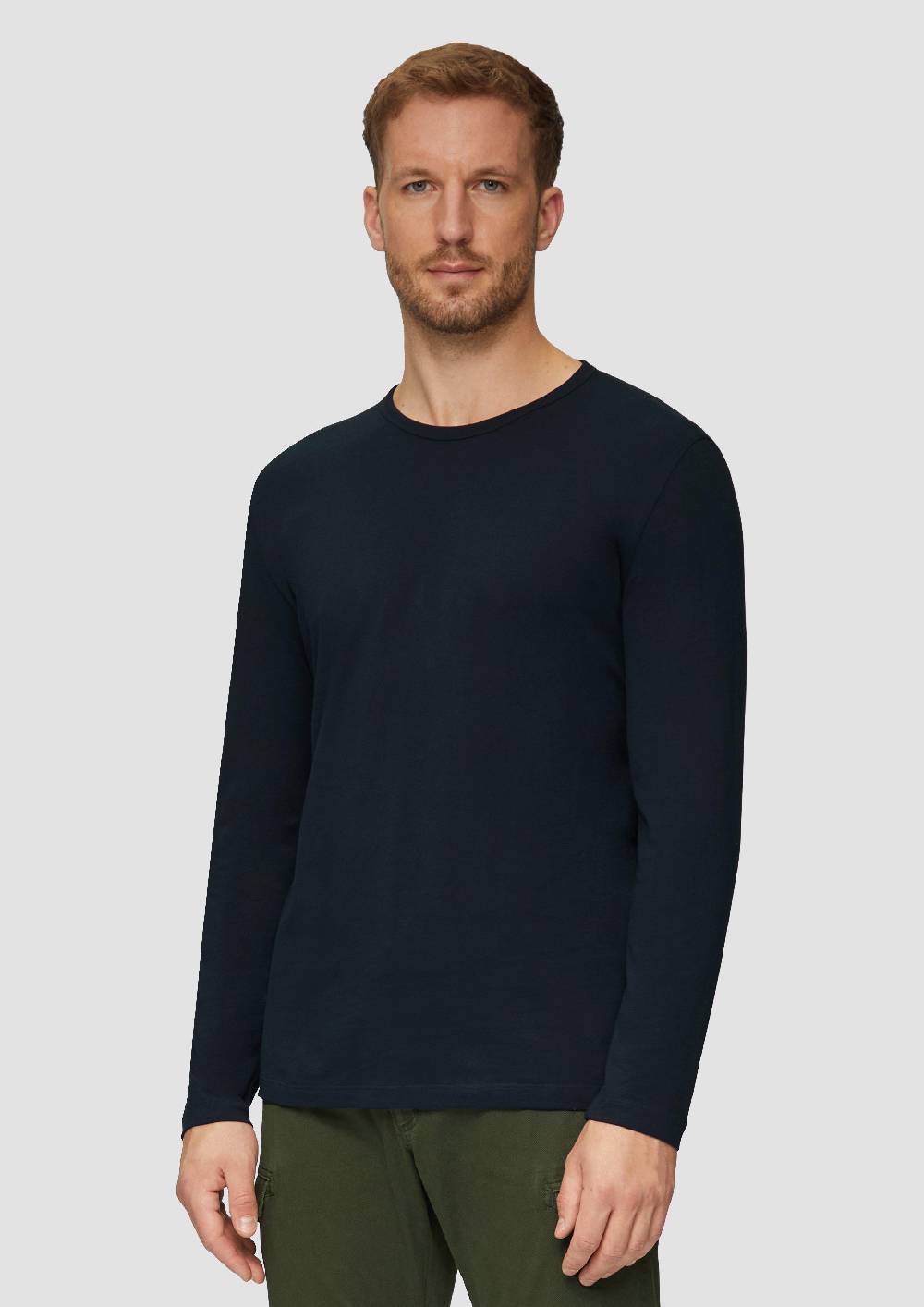 S.Oliver Softes Langarmshirt Aus Baumwolljersey