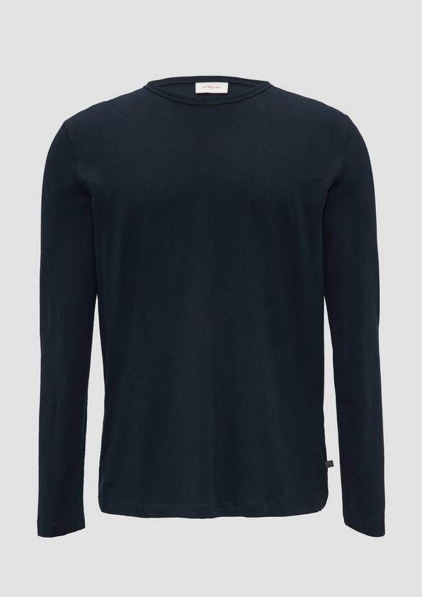 s.Oliver Softes Langarmshirt aus Baumwolljersey