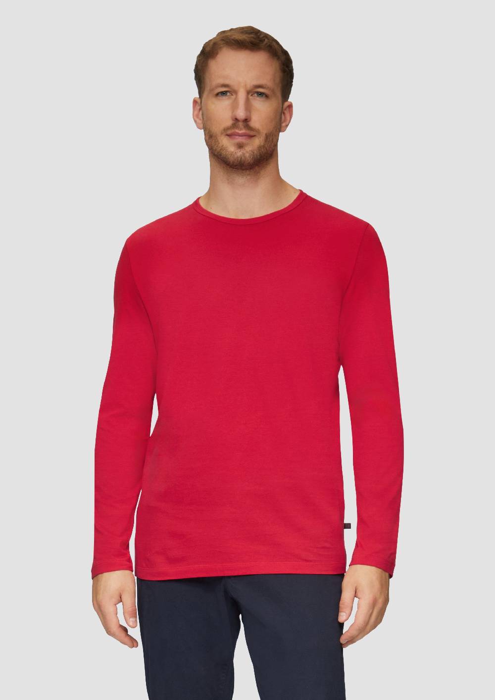 S.Oliver Softes Langarmshirt Aus Baumwolljersey