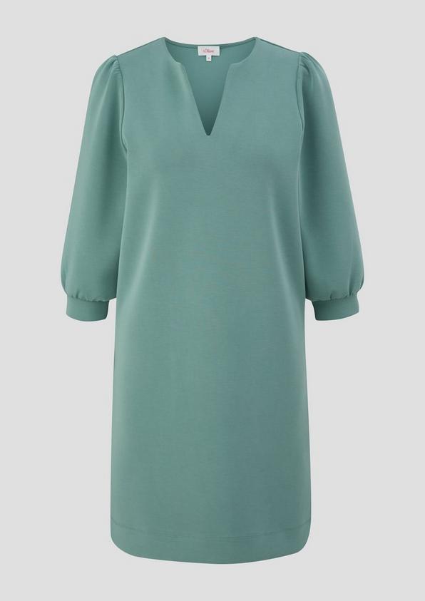 s.Oliver Softshell-Kleid mit V-Ausschnitt