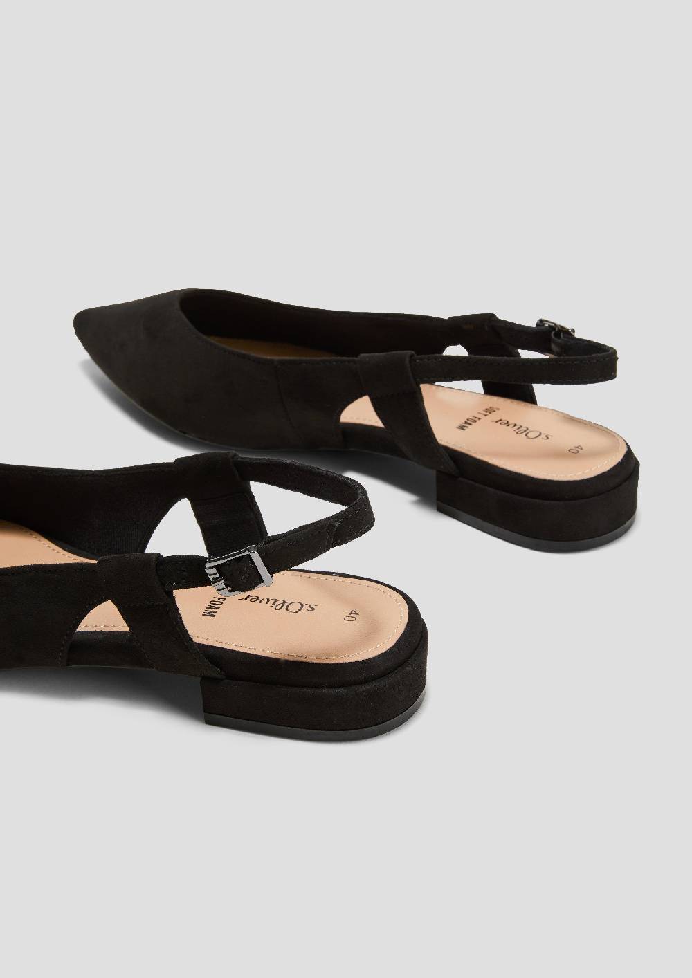 S.Oliver Spitz Zulaufende Sling-Pantoletten