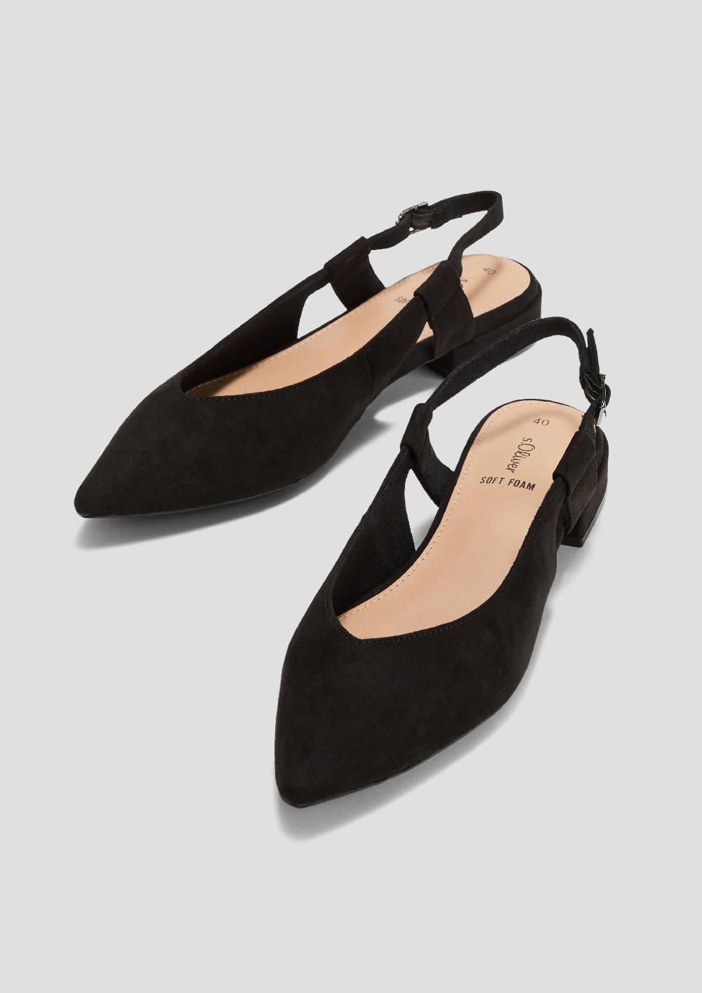 S.Oliver Spitz Zulaufende Sling-Pantoletten