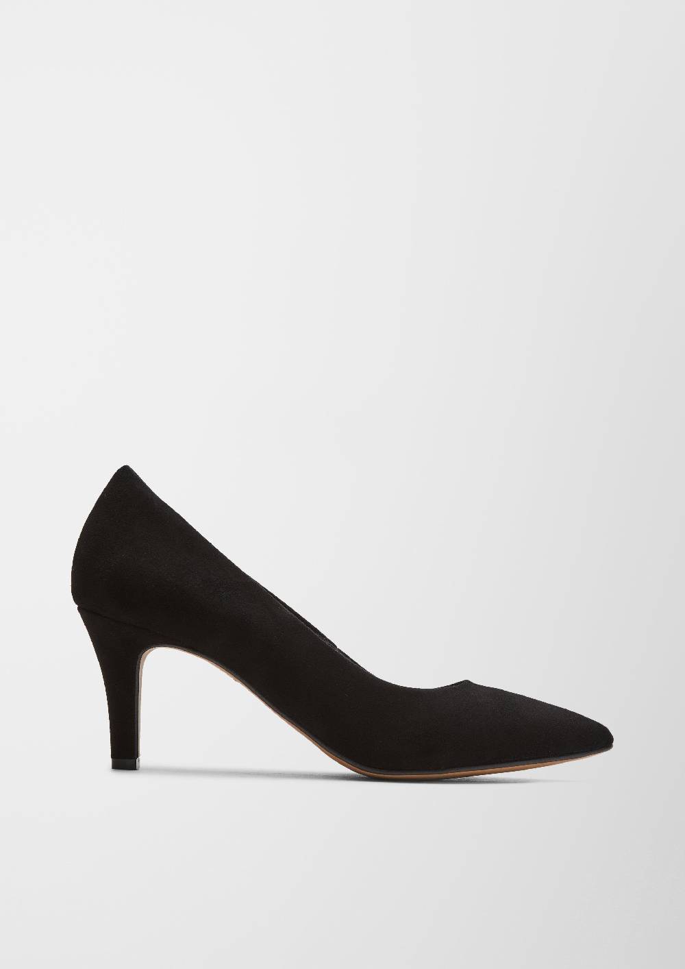 S.Oliver Spitze Veloursleder-Pumps