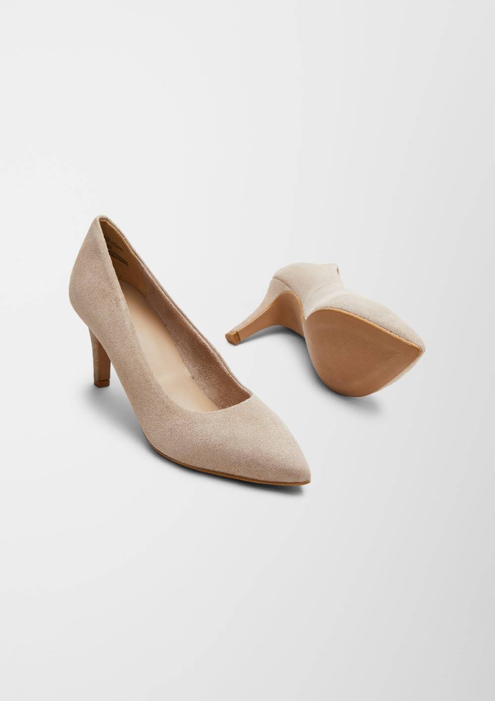 S.Oliver Spitze Veloursleder-Pumps