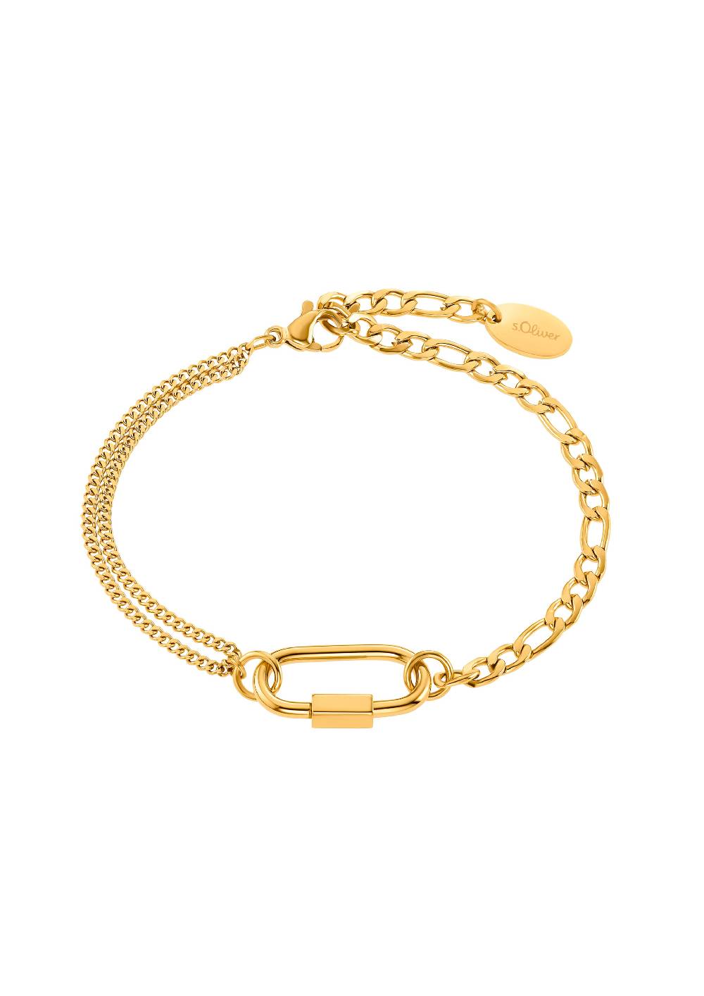 S.Oliver Statement-Armband IP Gold Beschichtet